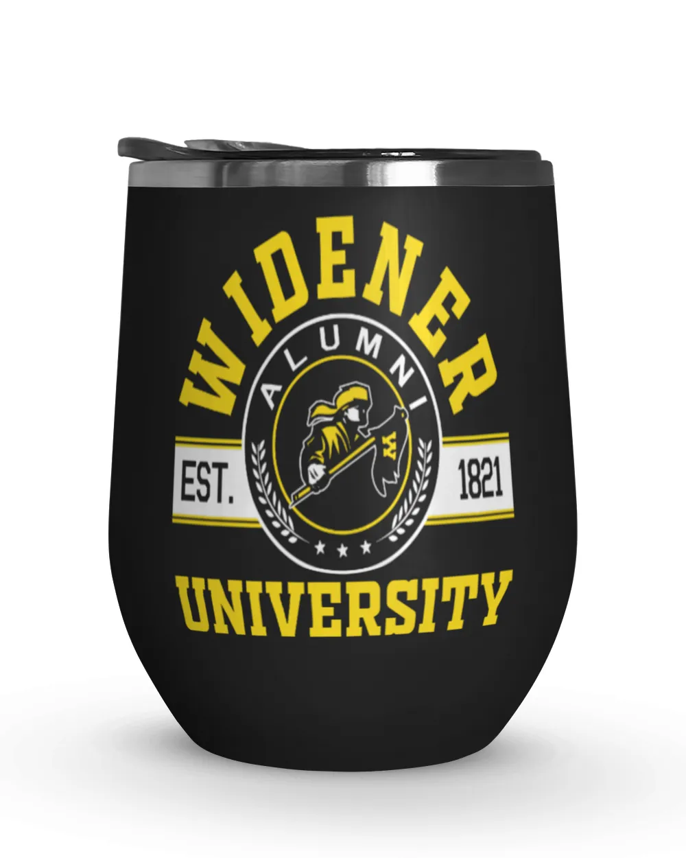 Widener University Lgo2 Wine Tumbler (12 oz) black 12oz