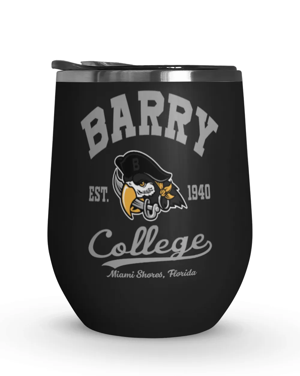 Barry CL FL Motto Wine Tumbler (12 oz) black 12oz