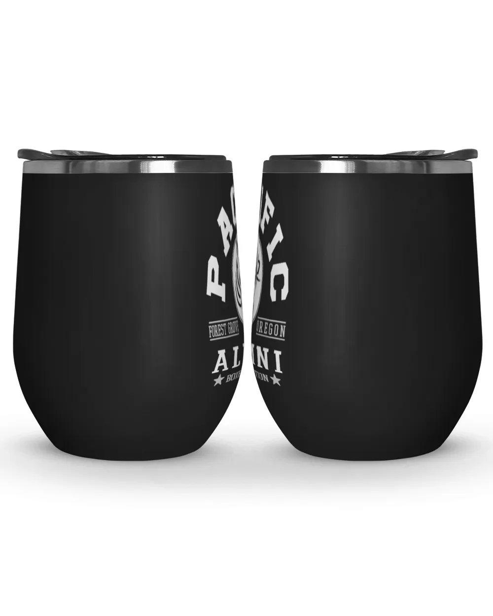 Pacific Uni OR Nation Wine Tumbler (12 oz) black 12oz