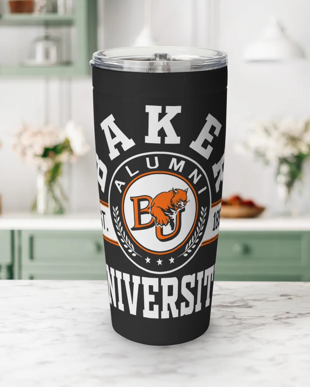 Baker University Lgo2 Viking Tumbler (20oz) black 20oz