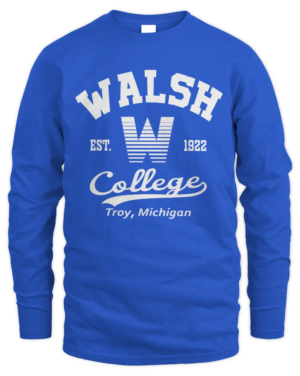 Walsh CL MI Motto Men's Long Sleeved T-Shirt royal s