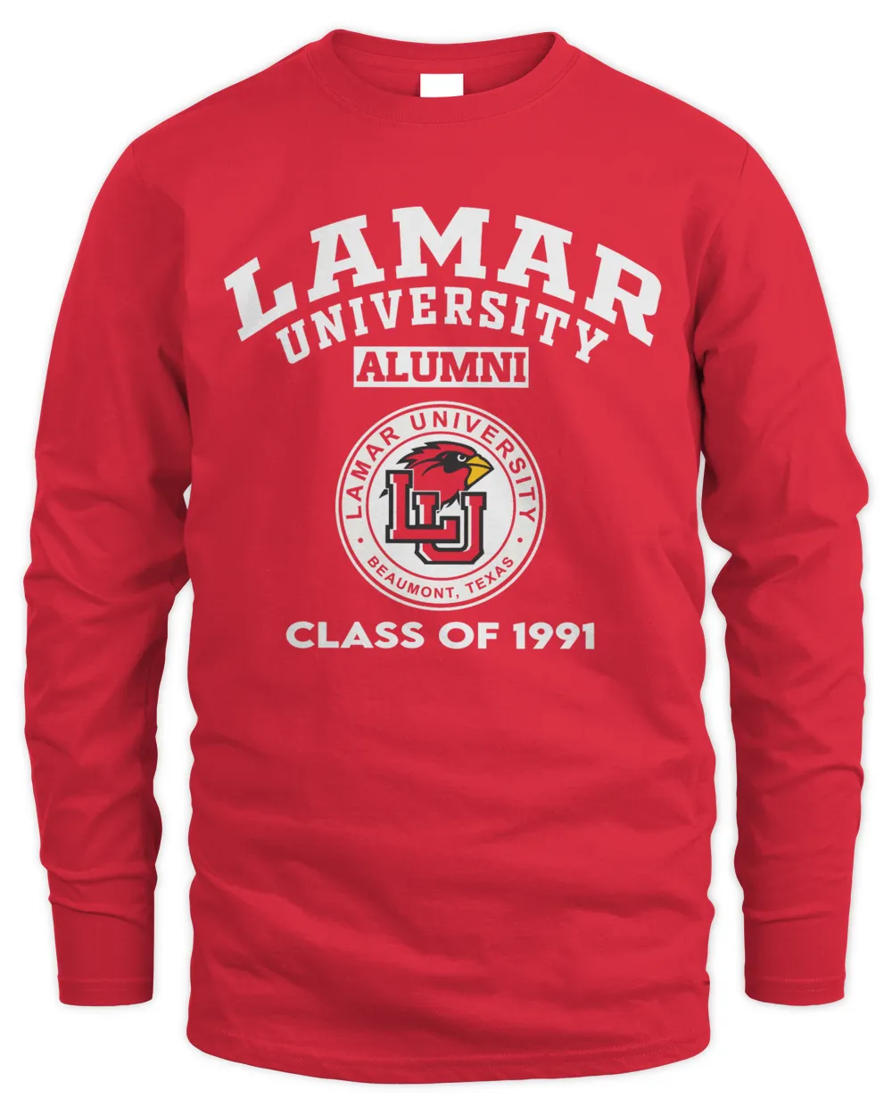 Lamar Uni Class of 1991 Men's Long Sleeved T-Shirt red s
