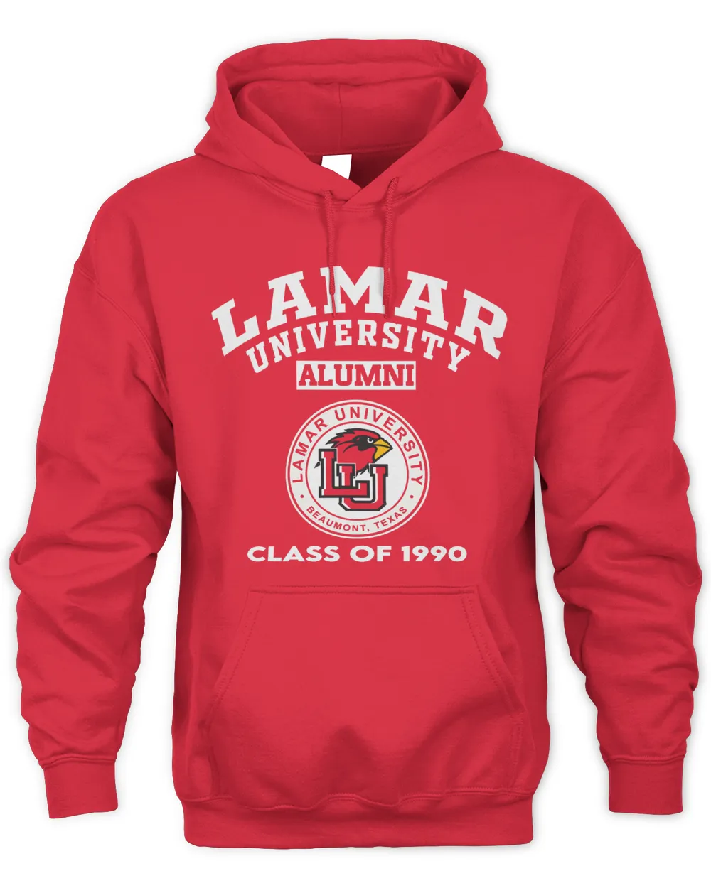 Lamar Uni Class of 1990 Unisex Hoodie red s