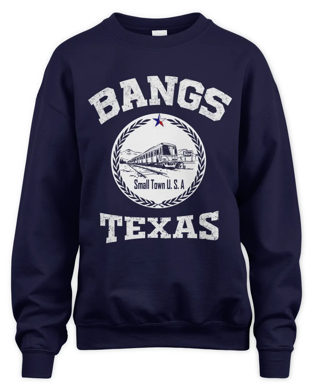 Bangs TX Motto Unisex Sweatshirt navy s