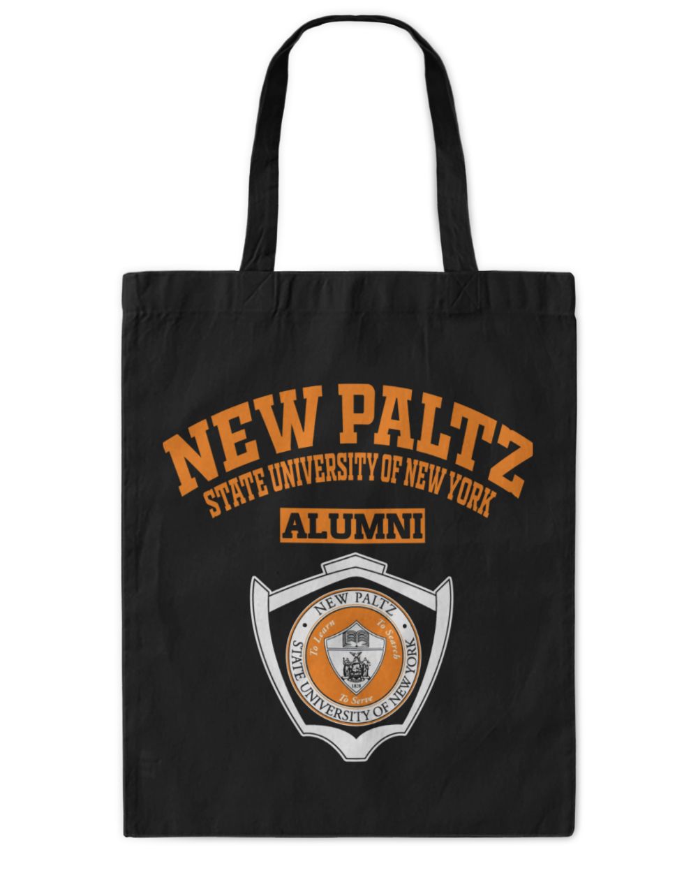 SUNY New Paltz LGO Tote Bag - Printed in the EU black onesize