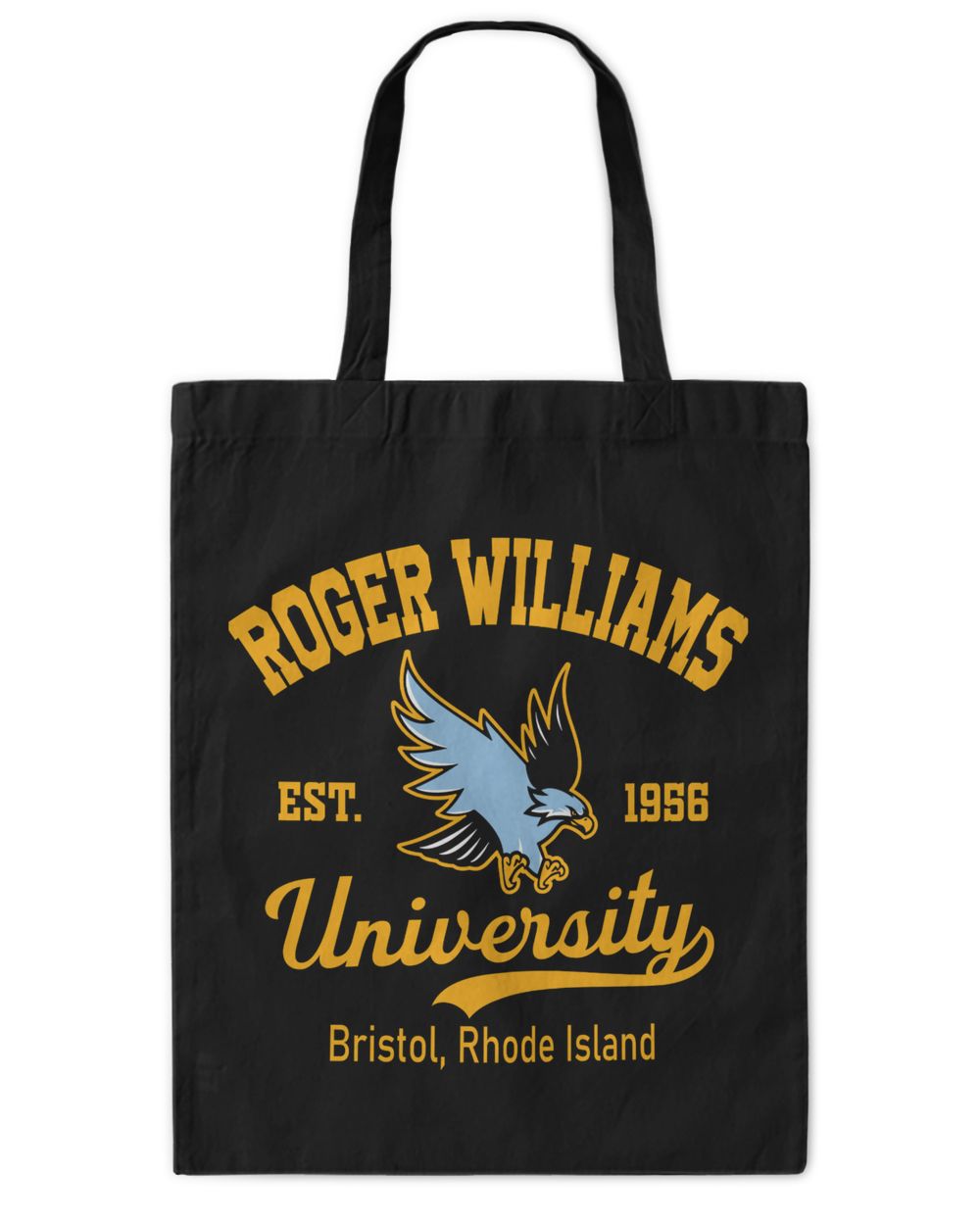 Roger Williams  Uni RI Motto Tote Bag - Printed in the EU black onesize