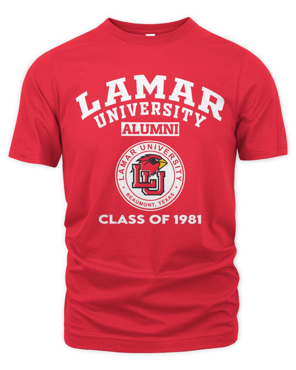 Lamar Uni Class of 1981 Unisex Premium T-Shirt red s